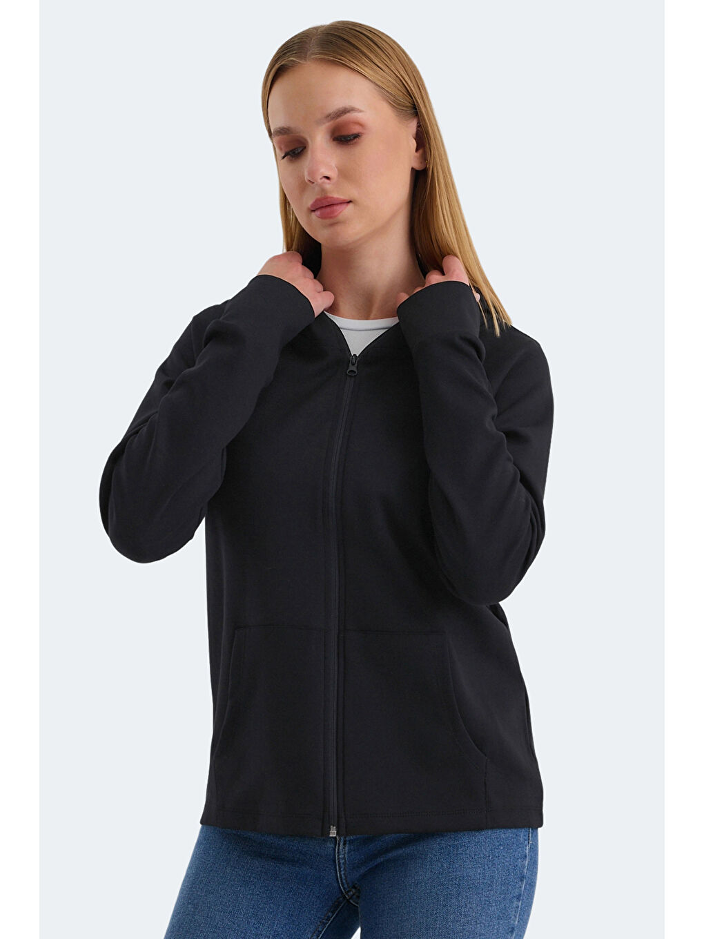 VASCO Kadın Siyah Sweatshirt-5