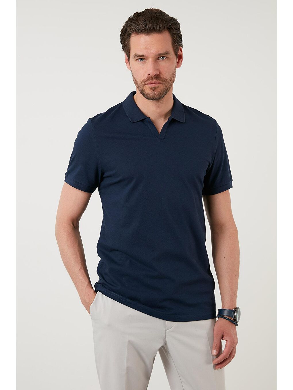 Buratti İndigo Slim Fit Pamuklu Polo T Shirt 5902141 - 1