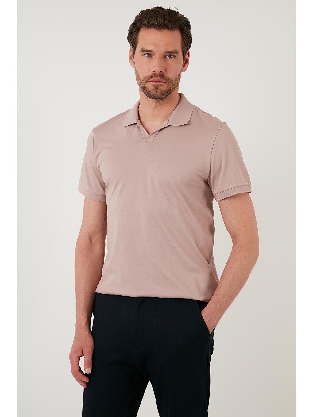 Buratti Bej Slim Fit Pamuklu Polo T Shirt 5902141 - 1