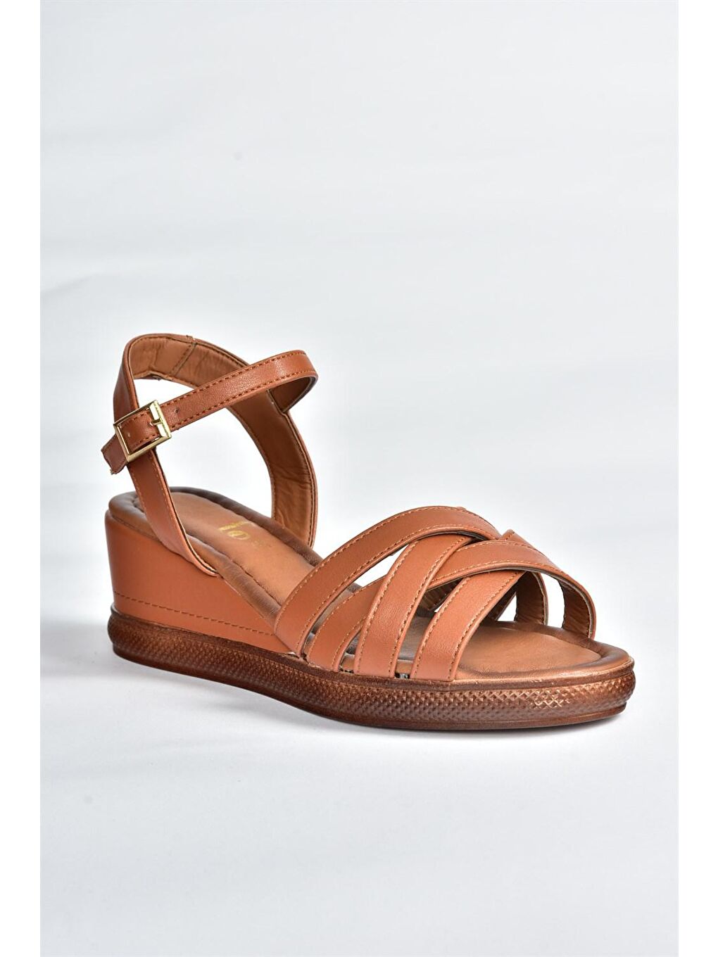 Kahverengi K674305409 Taba Dolgu Taban Kadın Ayakkabı-4