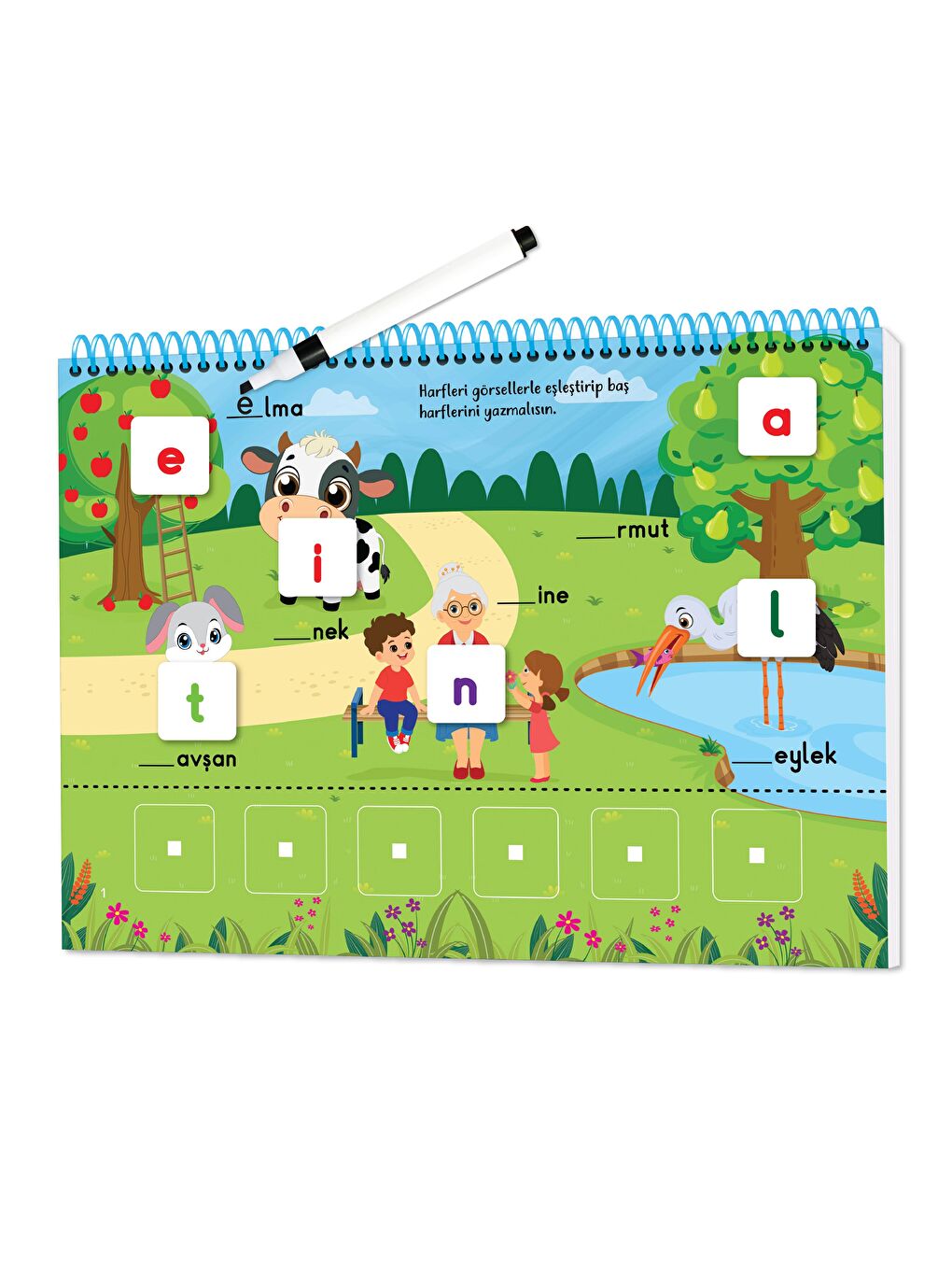 Kolay Okuma Sistemi - Cırt Cırtlı Kitap Okuma-Yazmayı Öğreniyorum (4-7 Yaş)-1