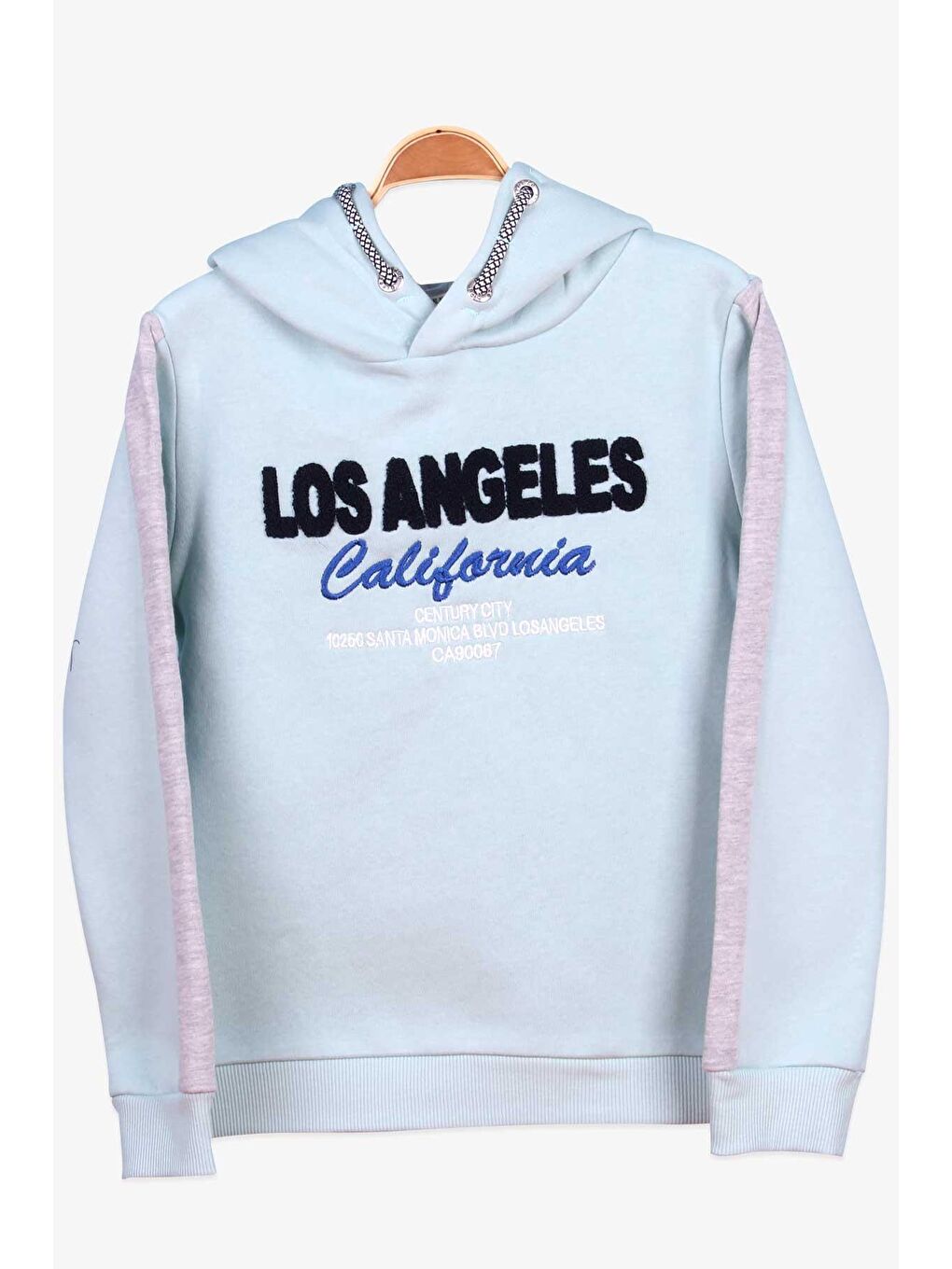 Turkuaz Erkek Çocuk Sweatshirt Süzene Nakışlı Su Yeşili (7-12 Yaş)