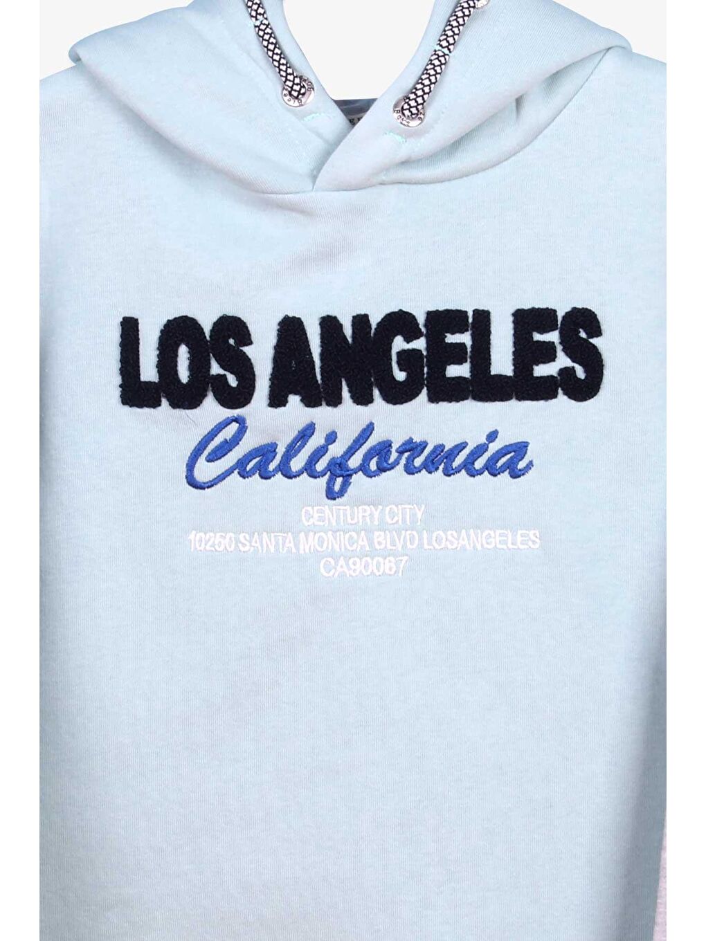 Turkuaz Erkek Çocuk Sweatshirt Süzene Nakışlı Su Yeşili (7-12 Yaş)-2