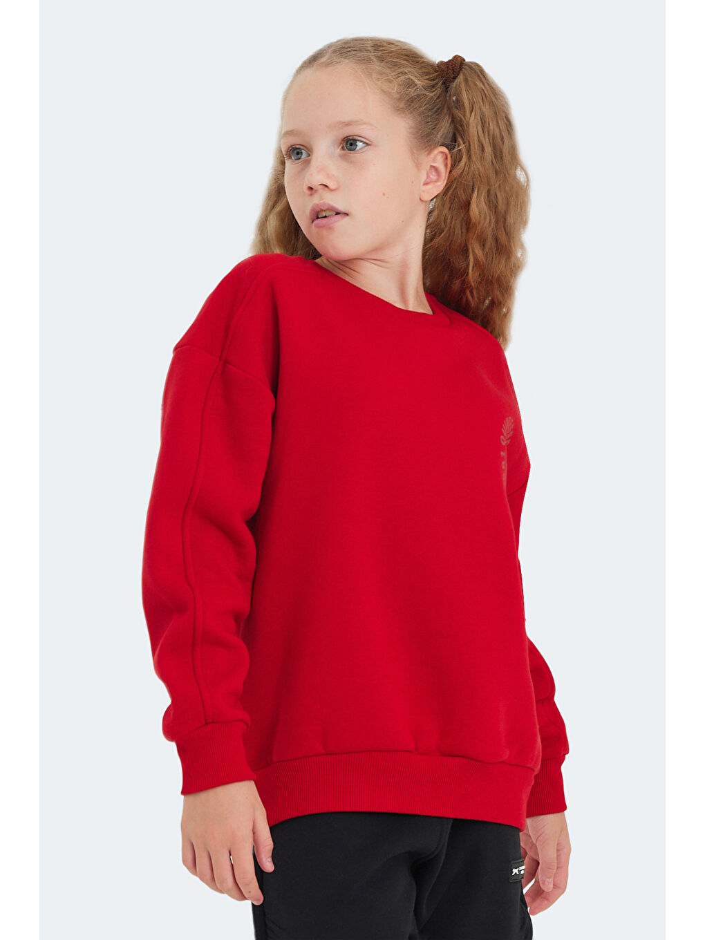 LONE Kız Çocuk Kırmızı Sweatshirt-4