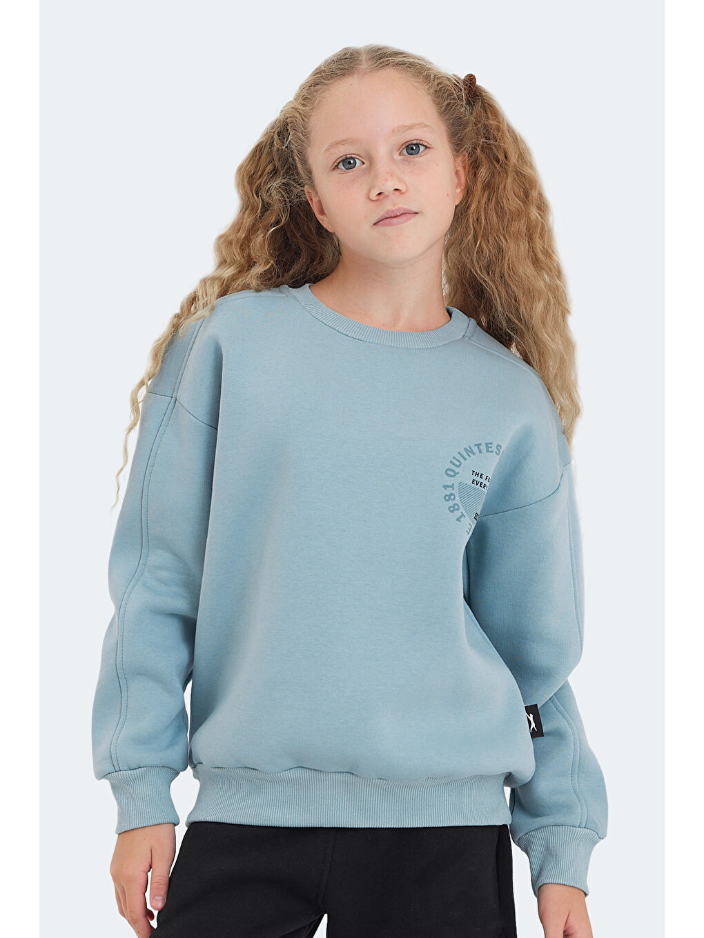 LONE Unisex Çocuk Mavi Sweatshirt-6