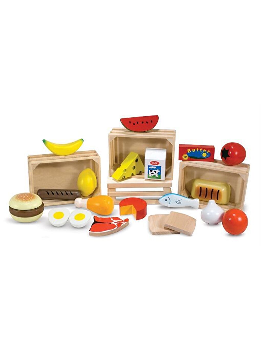 Melissa and Doug Karışık Ahşap Gıdalarımız - 1