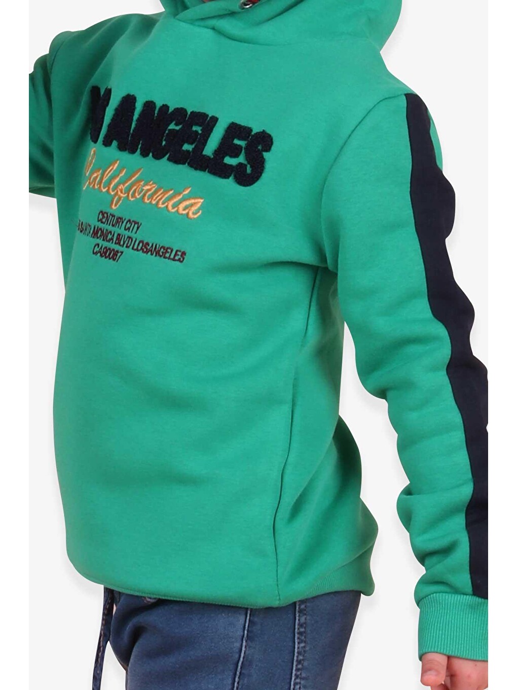 Erkek Çocuk Sweatshirt Süzene Nakışlı Yeşil (10 Yaş)-3