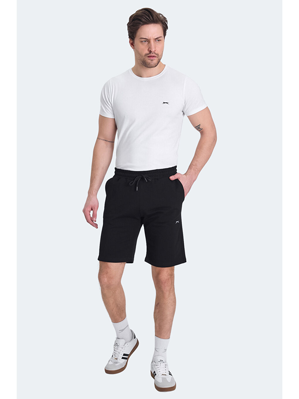 KADE Erkek Cepli Siyah Şort-6