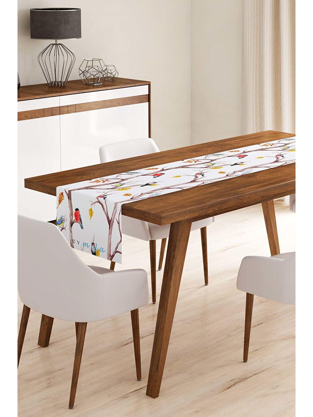 Karışık Kuşlar Runner Modeli R887 40x140 cm