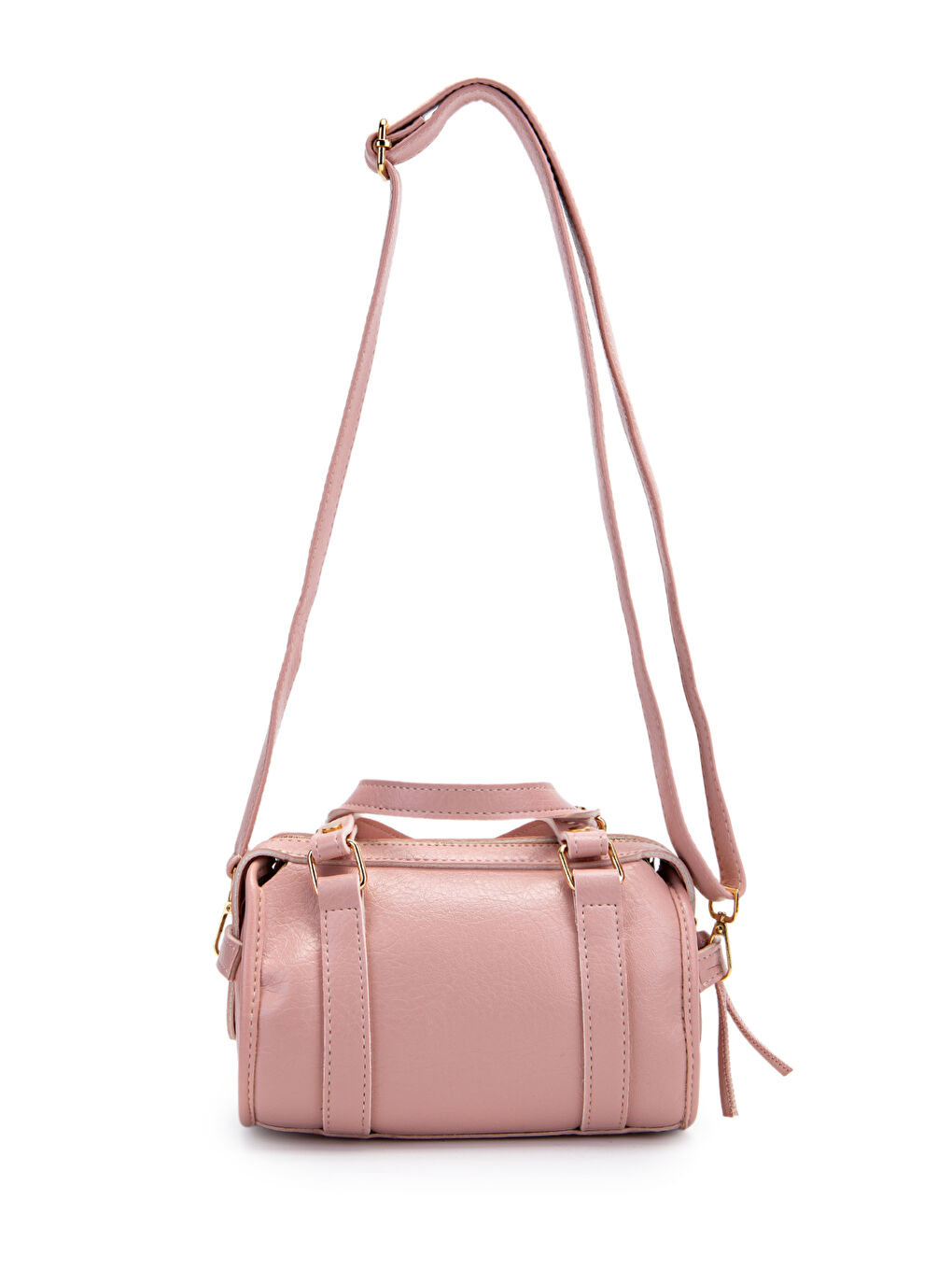 Pembe Örgü Ve Sarkıt Detaylı Jimmy Kadın Çapraz Çanta Pudra-5