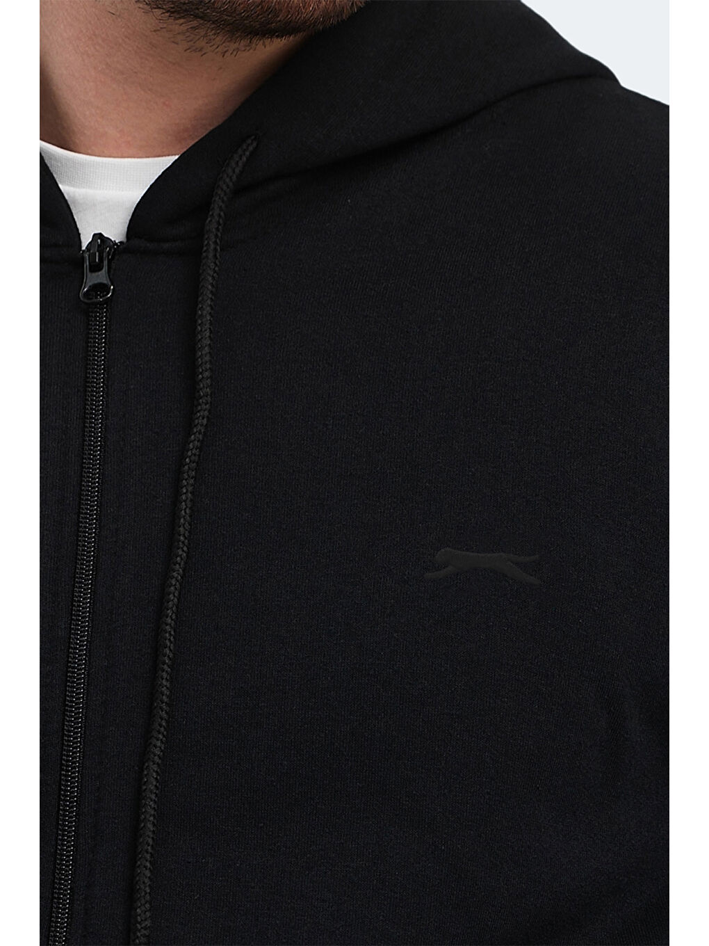 KLARA I  Erkek Fermuarlı Sweatshirt Siyah-3