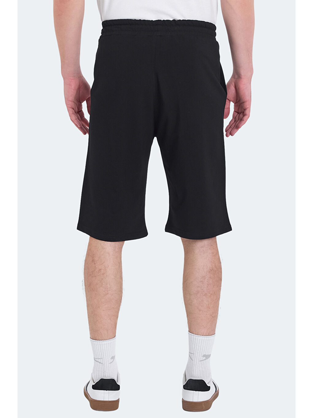 KALEV Erkek Cepli Kapri Siyah Şort-5