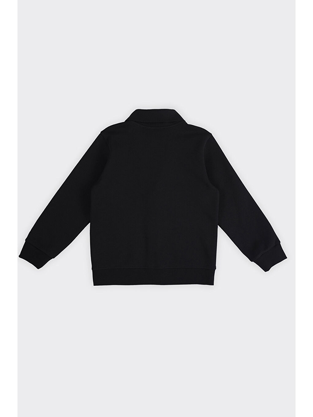 Erkek Çocuk Arma Detaylı Örme Siyah Ceket-2