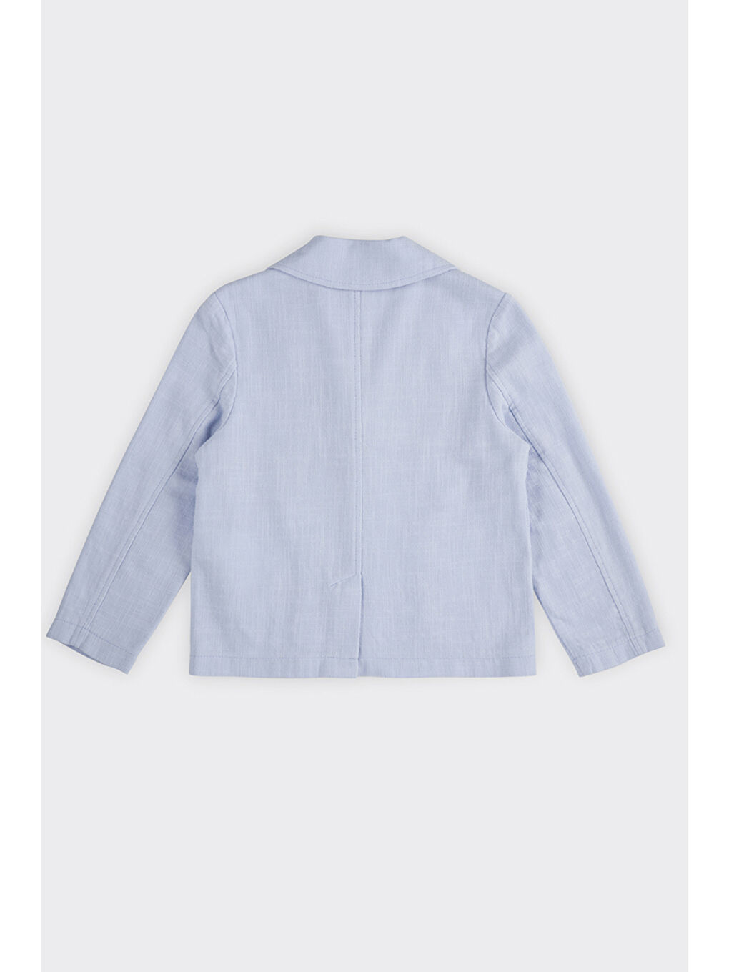 Erkek Çocuk Düğmeli Mavi Ceket-4