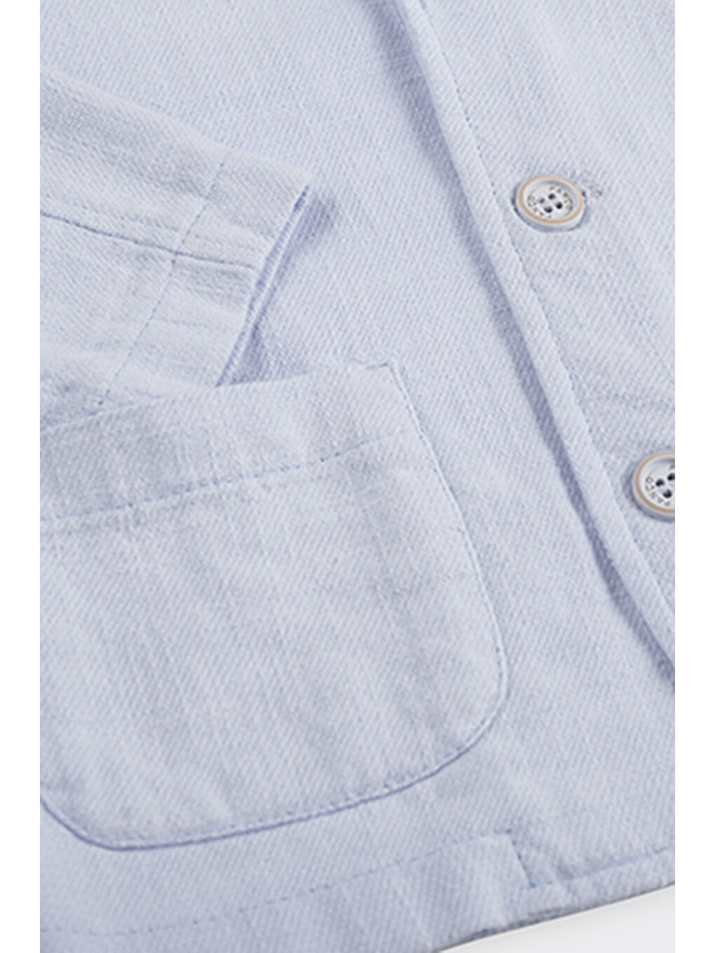 Erkek Çocuk Düğmeli Mavi Ceket-5