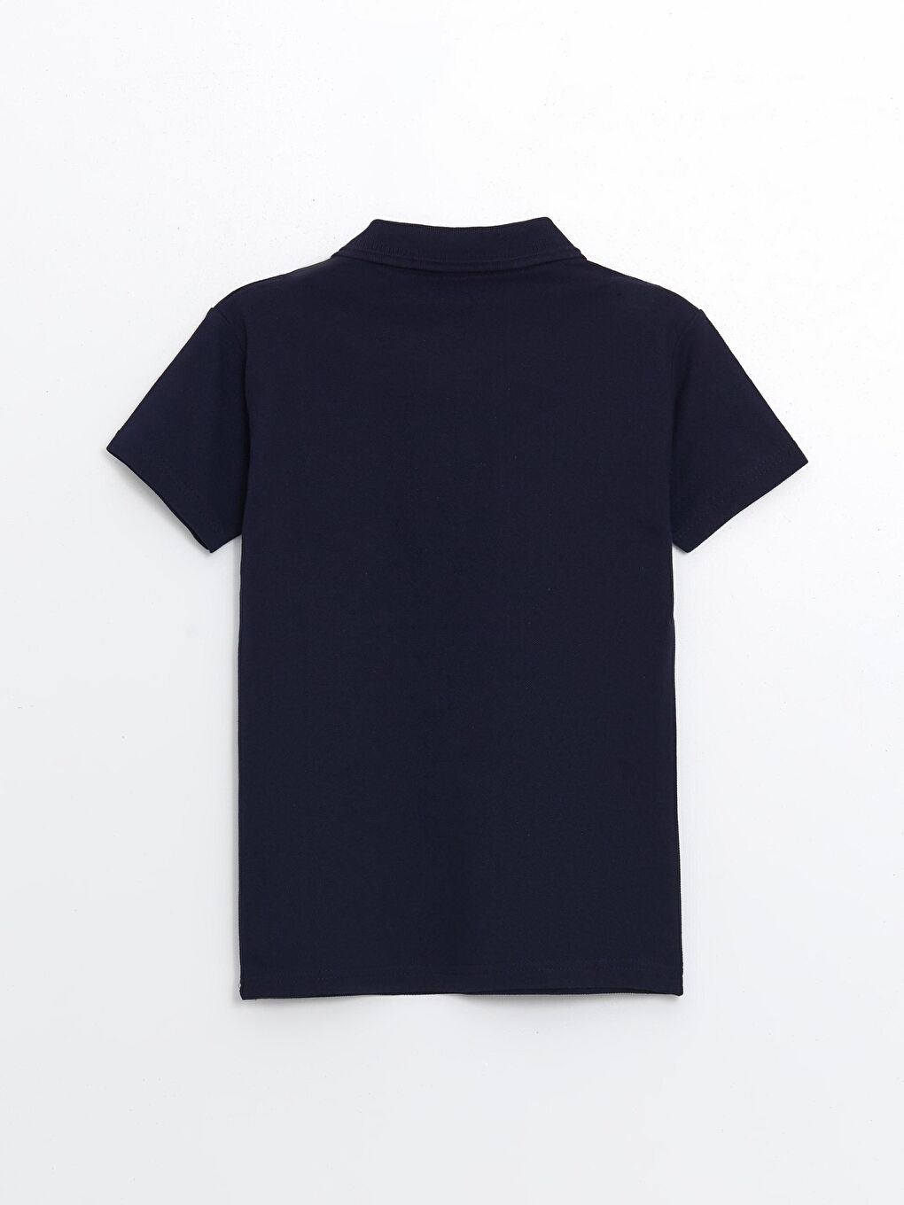Lacivert Kids Polo Yaka Basic Kısa Kollu Erkek Çocuk Tişört-3