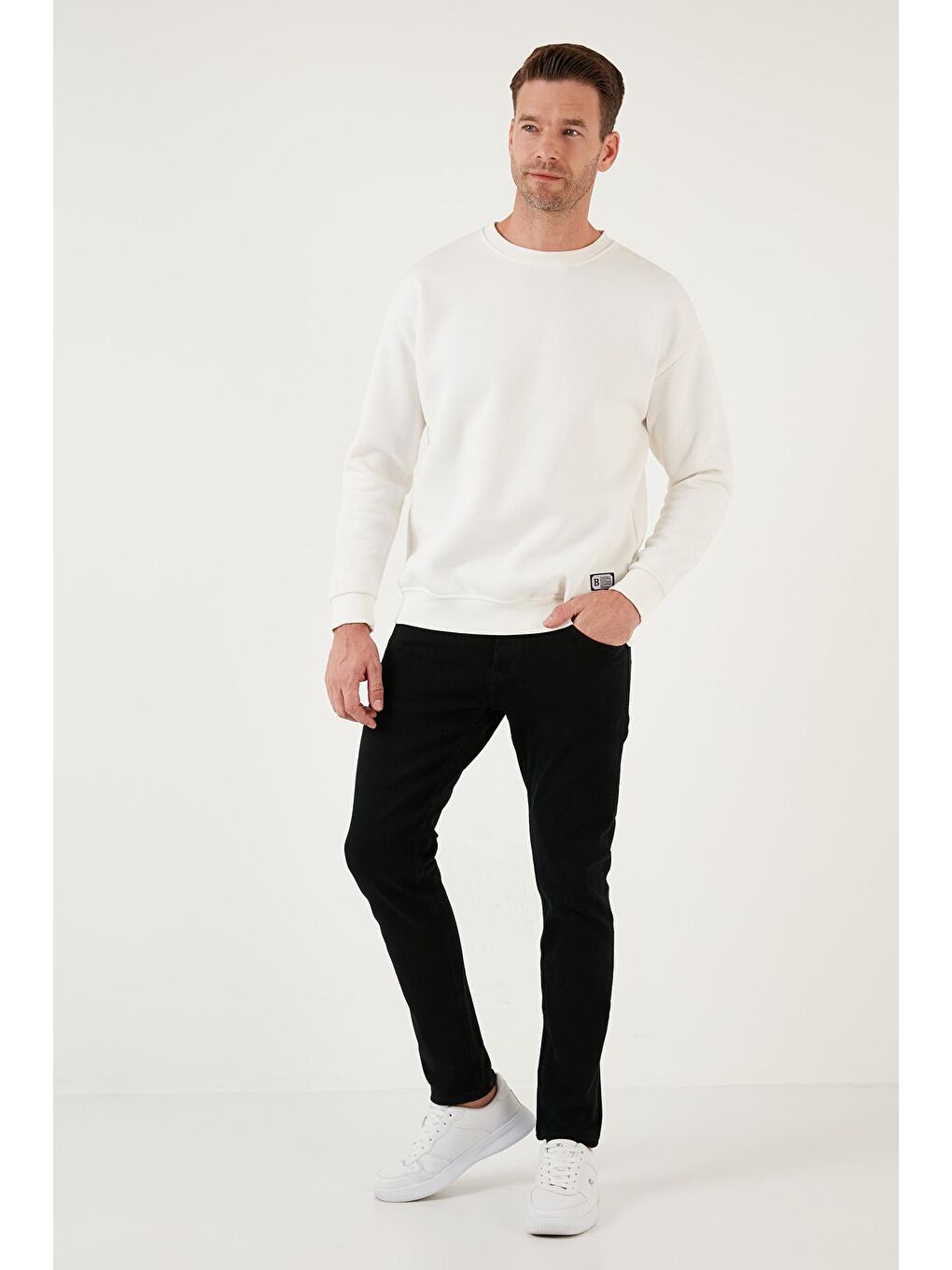 Siyah Pamuklu Yüksek Bel Slim Fit Dar Paça Jeans 3300J29TOKYO-1