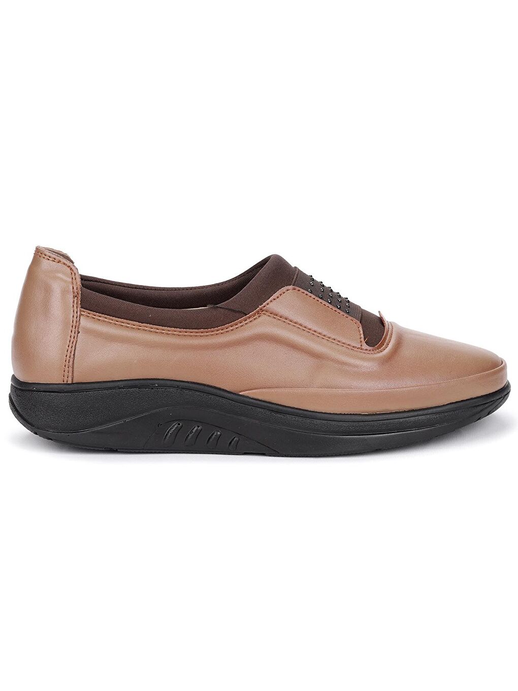 Bej Rahat Konfor Özel Topuk Jeli Anne Günlük Ayakkabı 705-3