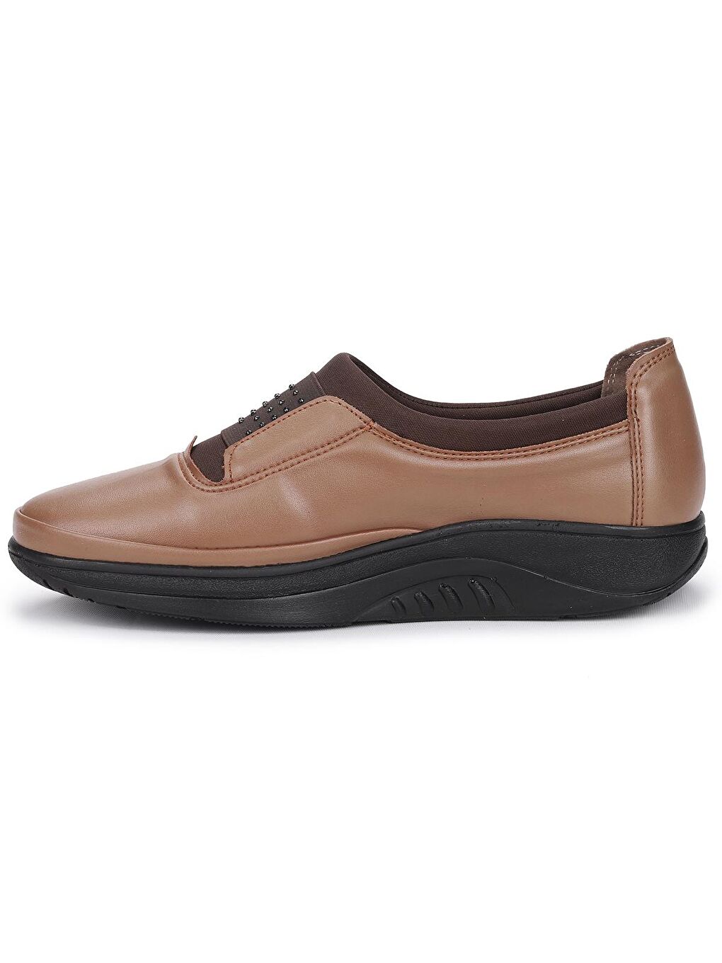 Bej Rahat Konfor Özel Topuk Jeli Anne Günlük Ayakkabı 705-4