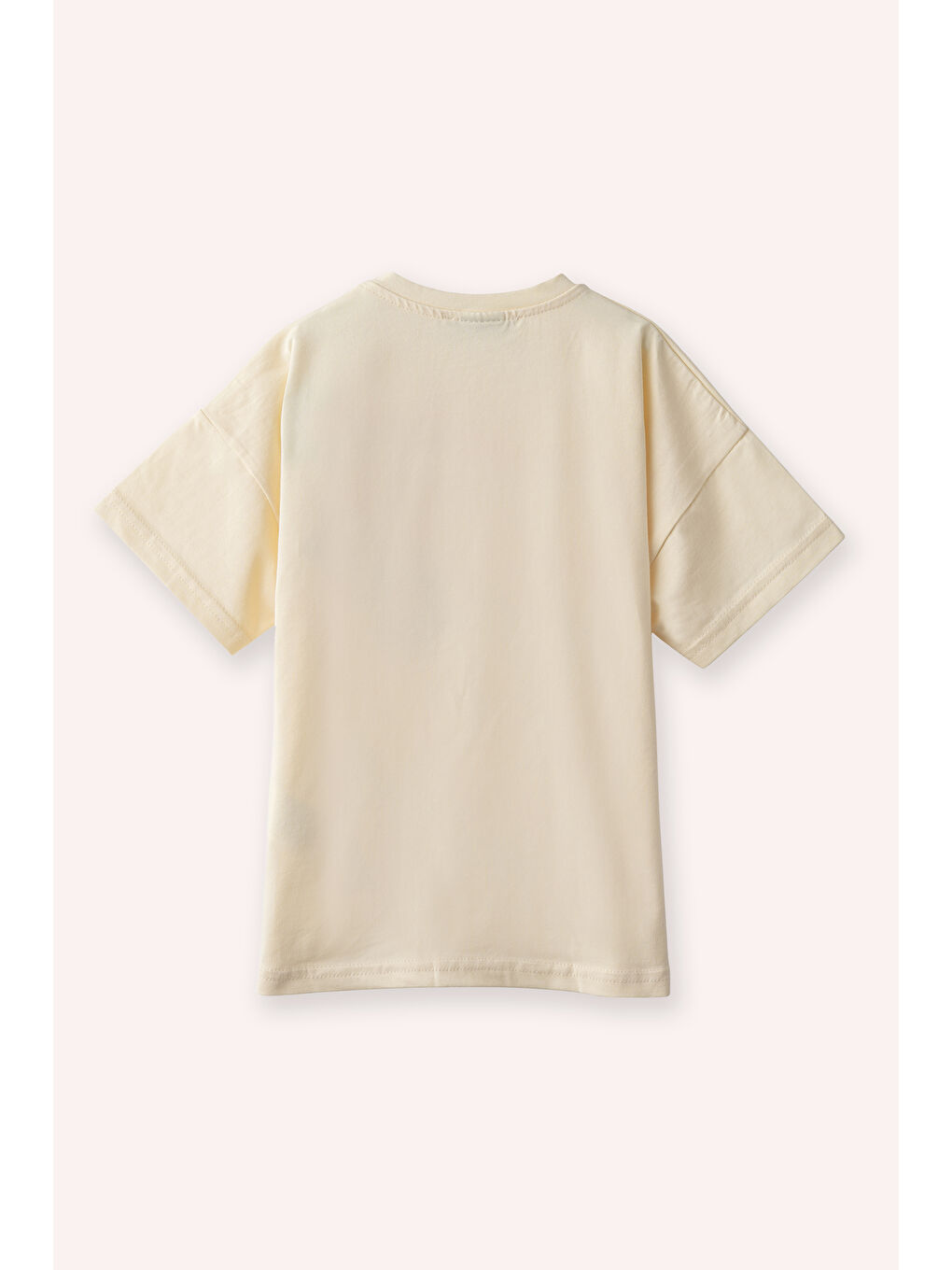 Kız Çocuk Çiçek Detaylı Ekru 2'li Takım-2