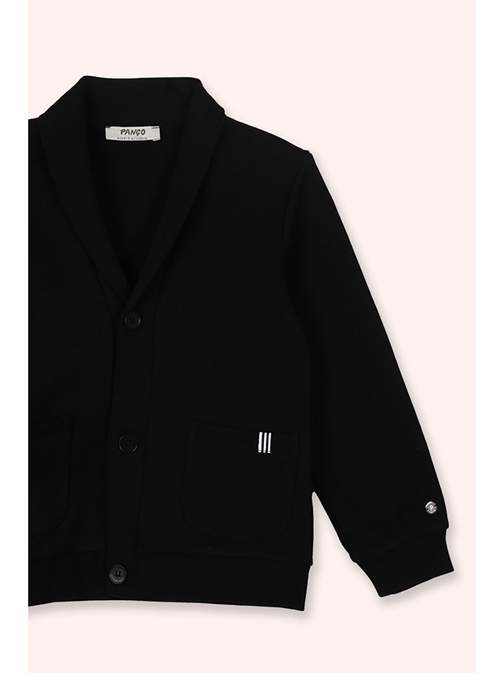 Erkek Çocuk Örme Siyah Ceket-1