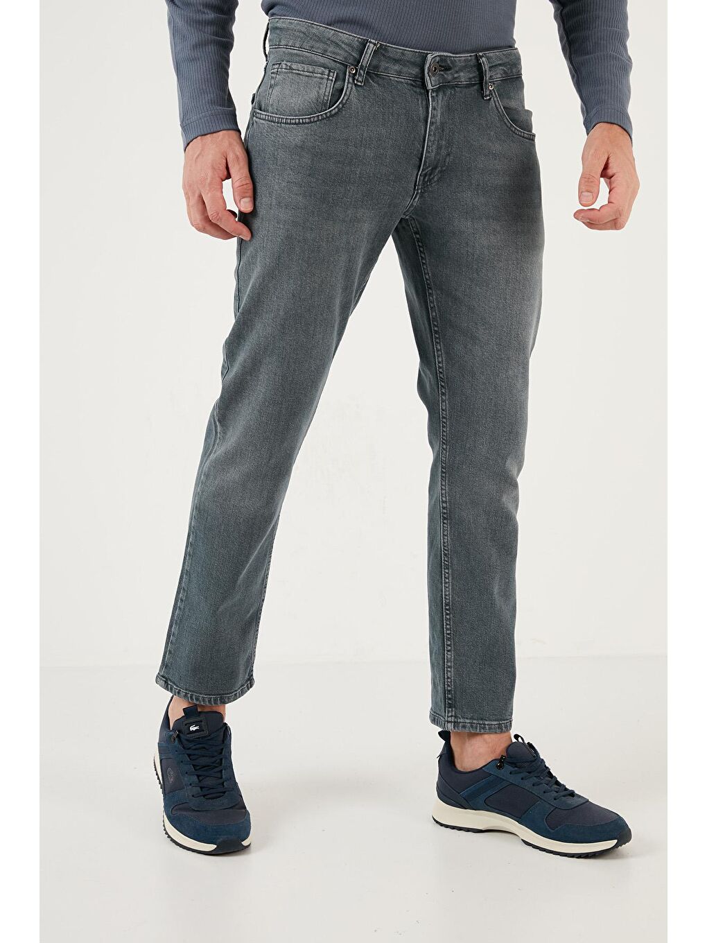 Buratti Mavi Pamuklu Normal Bel Regular Fit Boru Paça Jeans 2202J12PARMA - 2