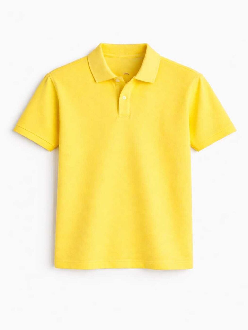 Sarı Kids Polo Yaka Basic Kısa Kollu Erkek Çocuk Tişört