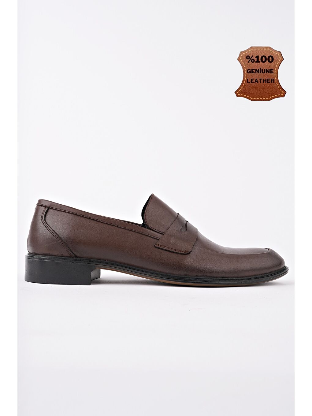 Kahverengi H0140 Erkek Günlük Klasik Hakiki Deri Ayakkabı