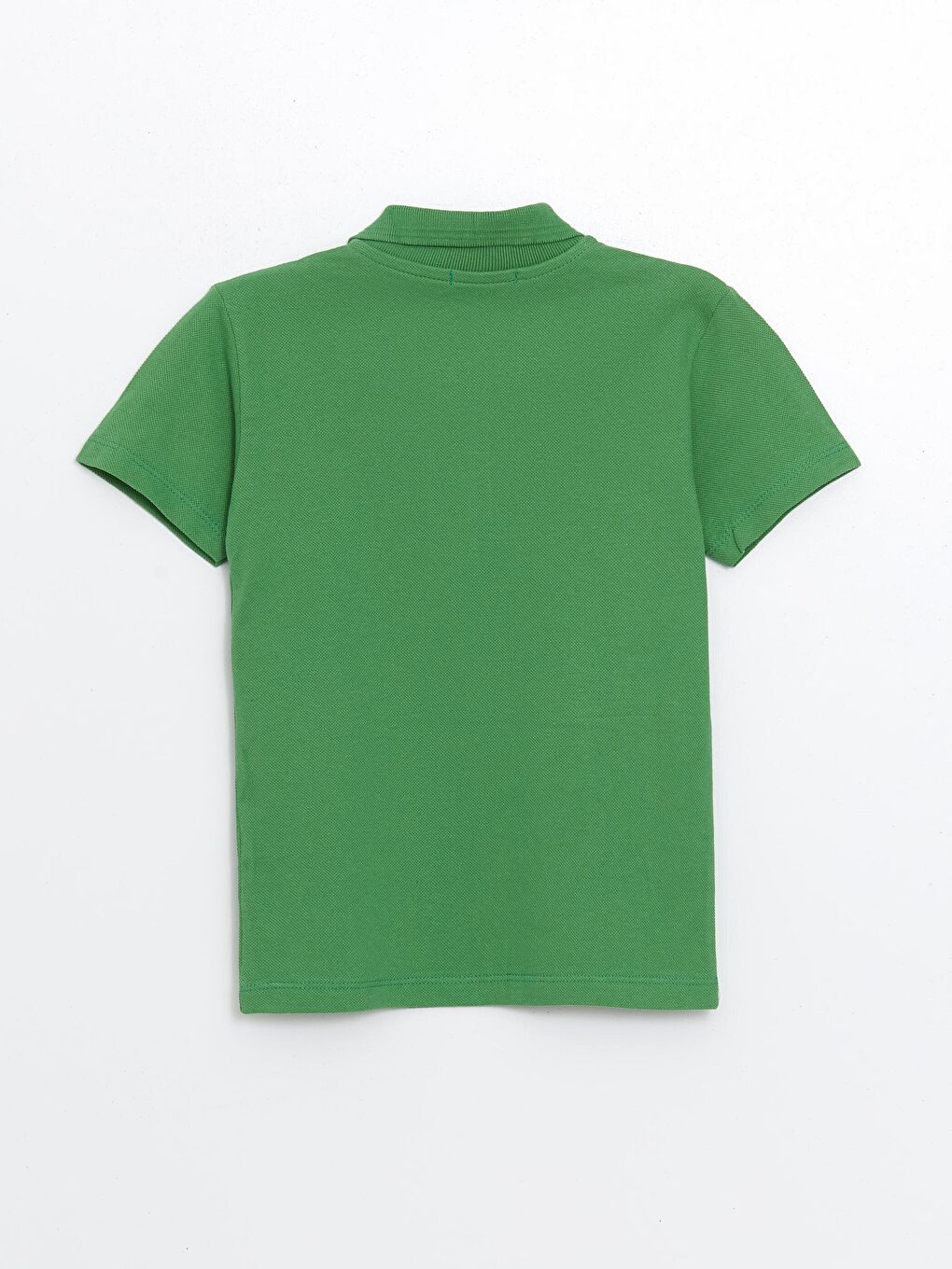 Yeşil Kids Polo Yaka Basic Kısa Kollu Erkek Çocuk Tişört-2