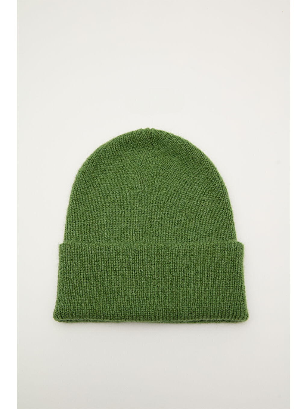 Fitilli Örgü Bere Yeşil-3