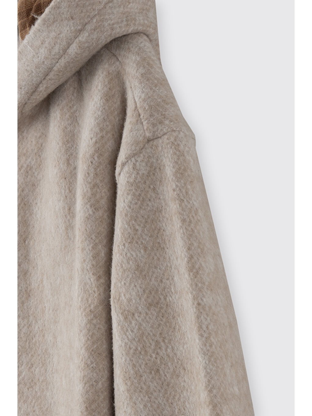 Erkek Çocuk Fermuarlı Bej-Melanj Sweatshirt-5