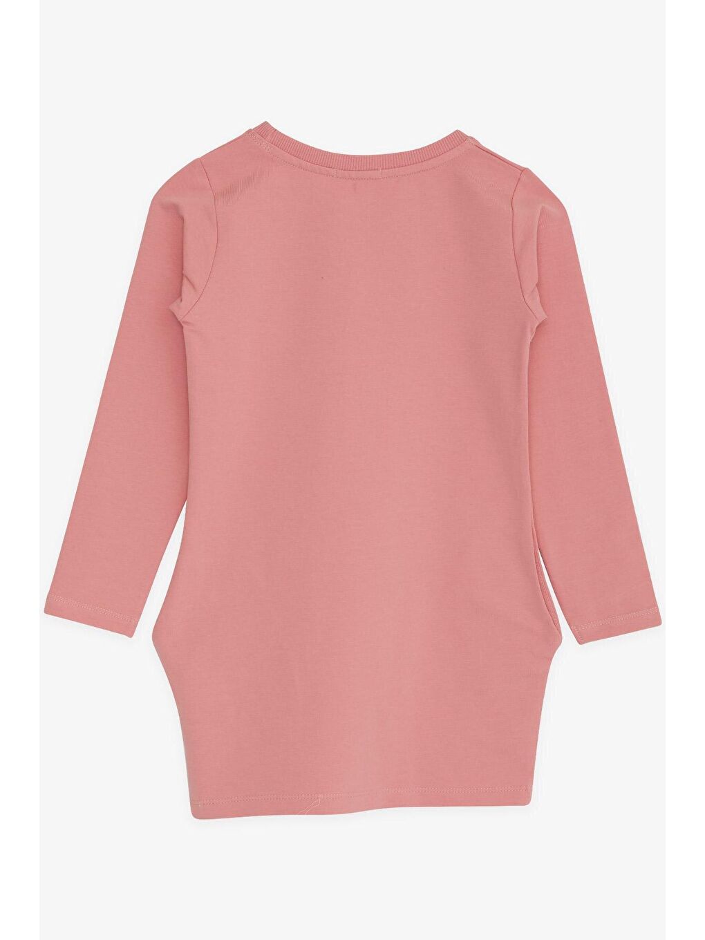 Pembe Kız Çocuk Tunik Havalı Kız Baskılı Pudra (8-11 Yaş)-1