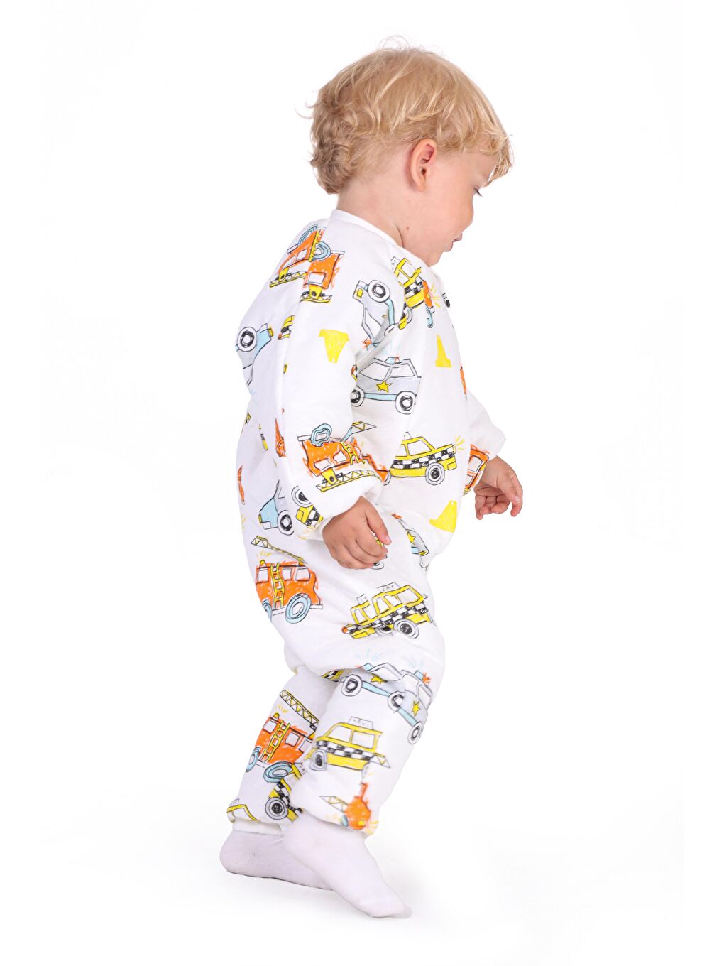 Ekru 1.5 Tog Elyaflı Erkek Bebek Uyku Tulumu-1