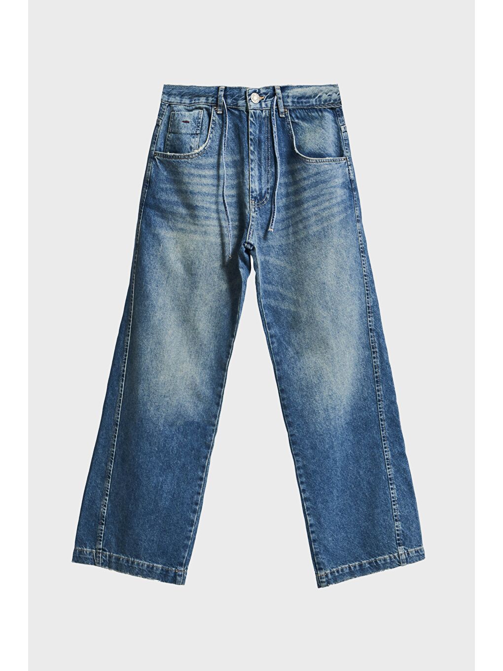 Mavi Erkek T.Kot Rengi NC17 2w5-32 Relaxed Baggy Fit Kemeri Bağcıklı İç Boy 79cm %100 Pamuk Denim Jean-2