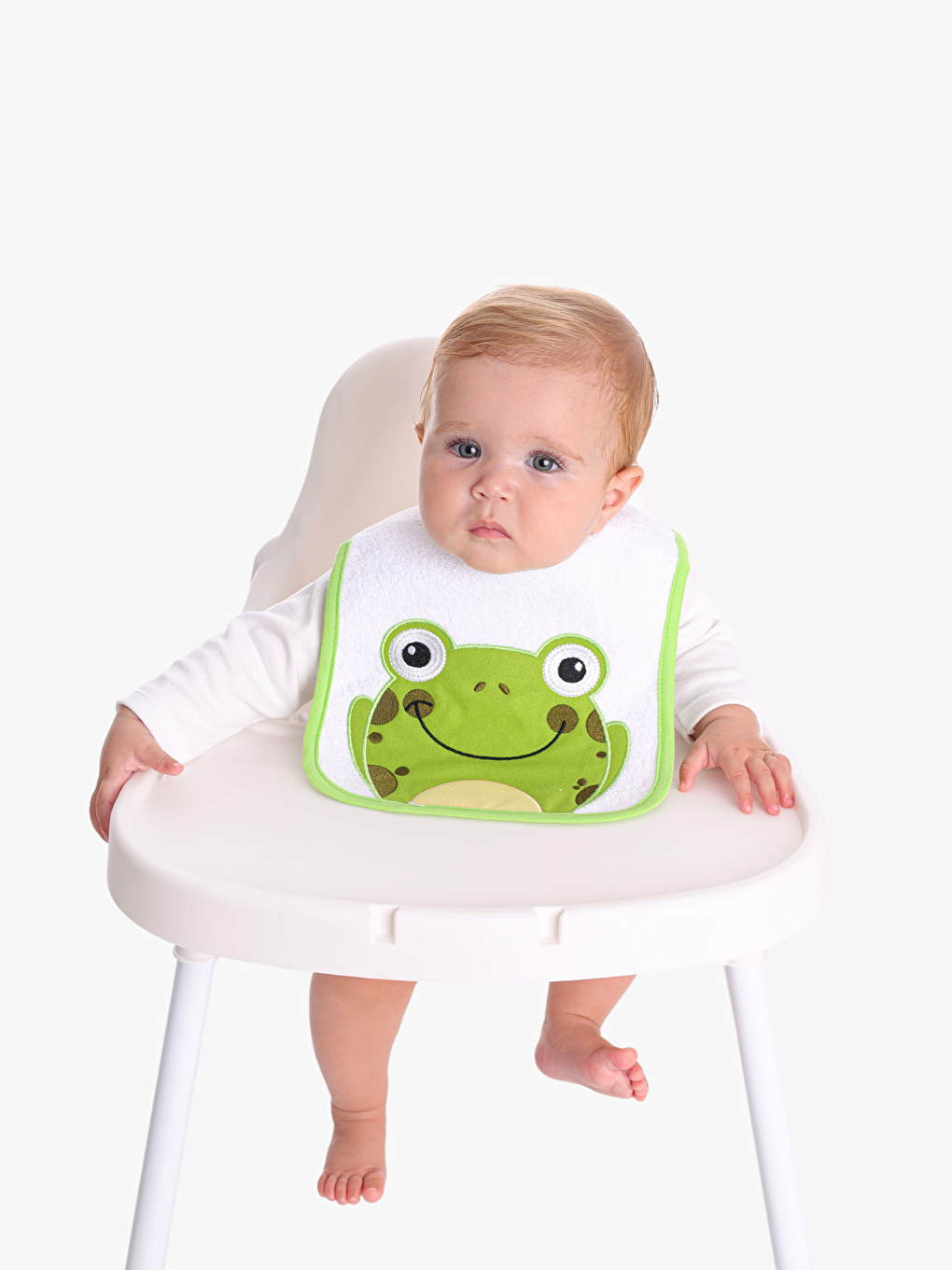 LUGGİ BABY Yeşil Erkek Bebek Mama Önlüğü 2'li - 1