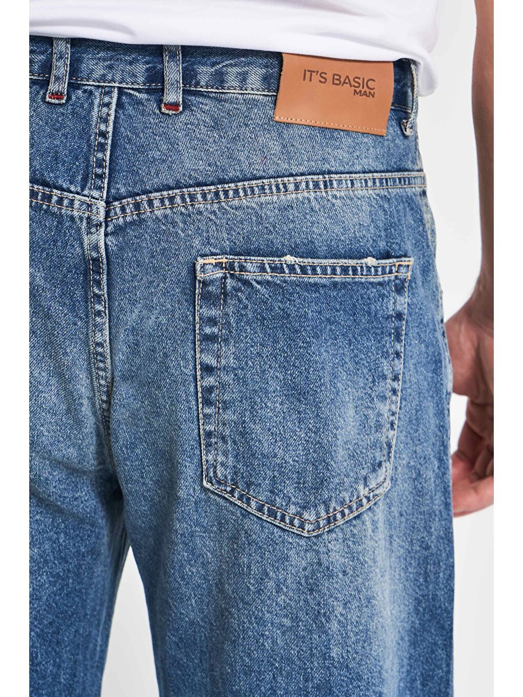 Mavi Erkek T.Kot Rengi NC17 2w5-32 Relaxed Baggy Fit Kemeri Bağcıklı İç Boy 79cm %100 Pamuk Denim Jean-4