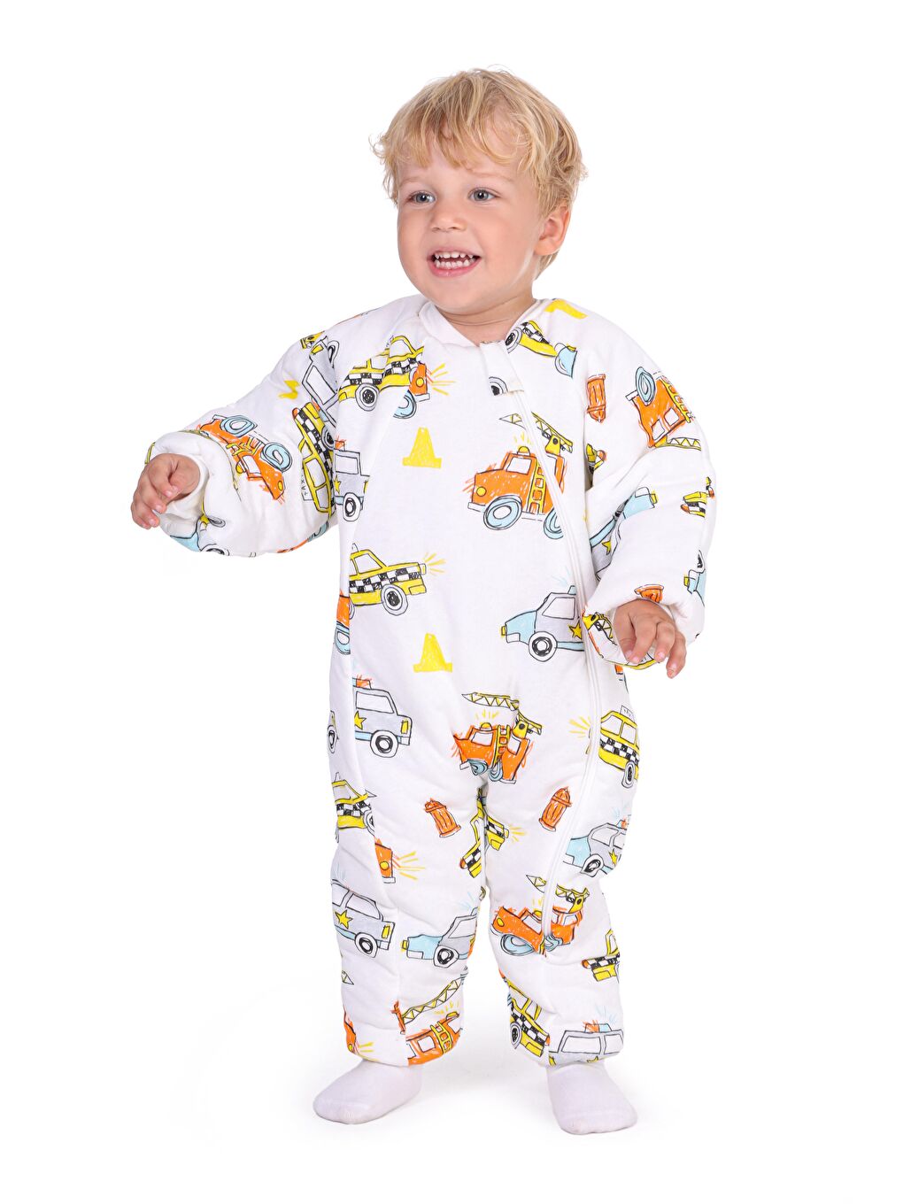 Ekru 1.5 Tog Elyaflı Erkek Bebek Uyku Tulumu-2