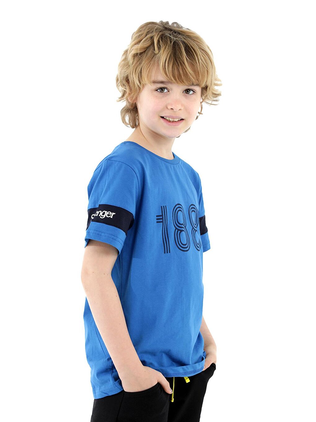 PASSANG Erkek Çocuk Tişört Mavi-3