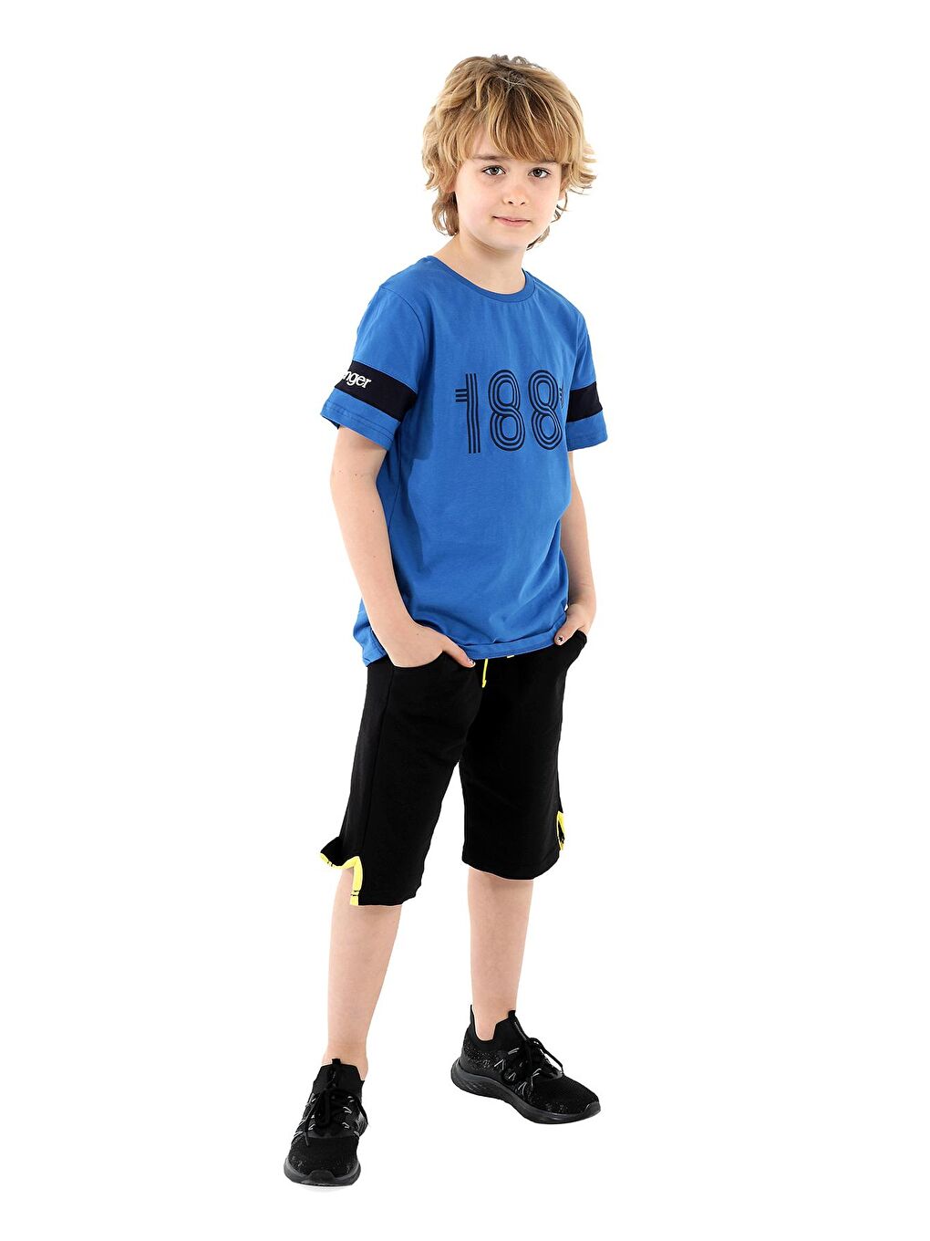 PASSANG Erkek Çocuk Tişört Mavi-4