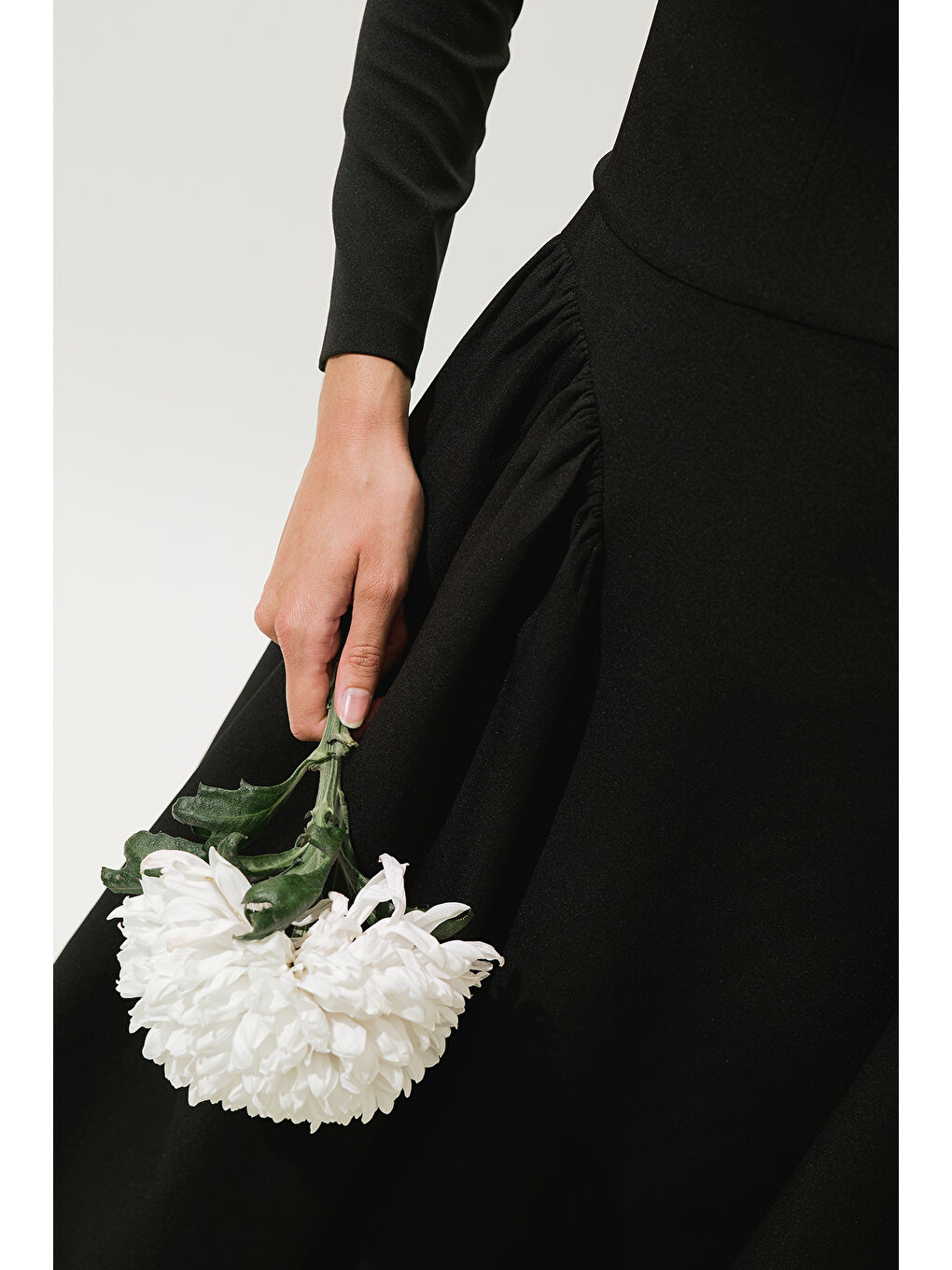 Lora Abiye Elbise Siyah-5