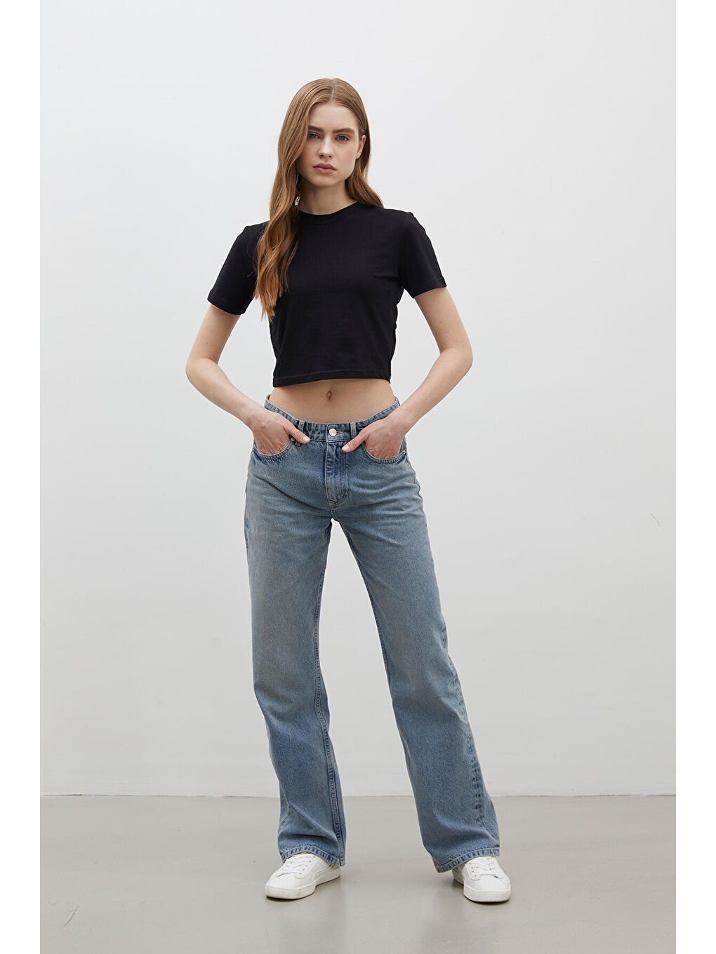 1975 Mıd-Rıse Denim Pantolon Mavi-3