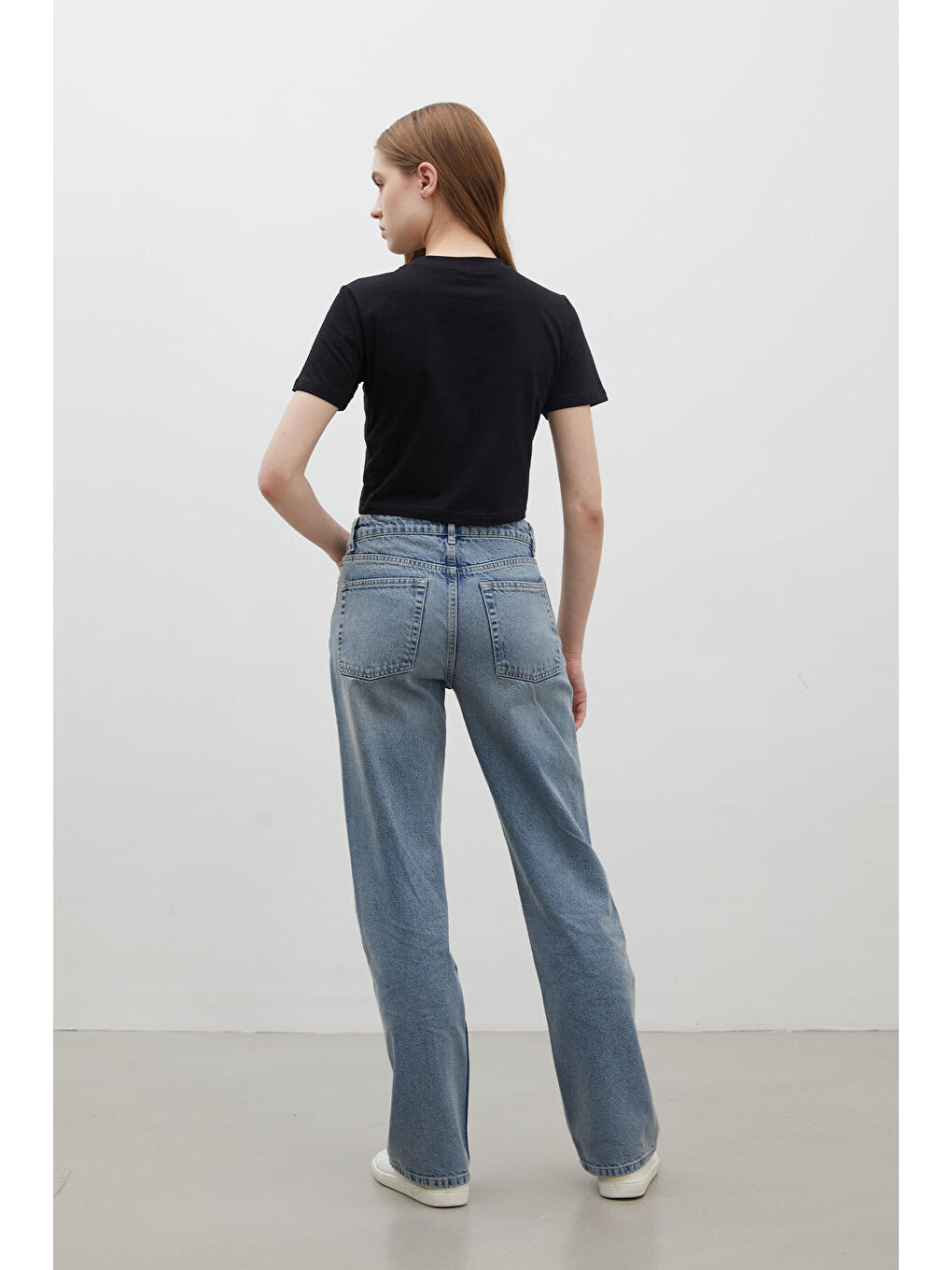 1975 Mıd-Rıse Denim Pantolon Mavi-5