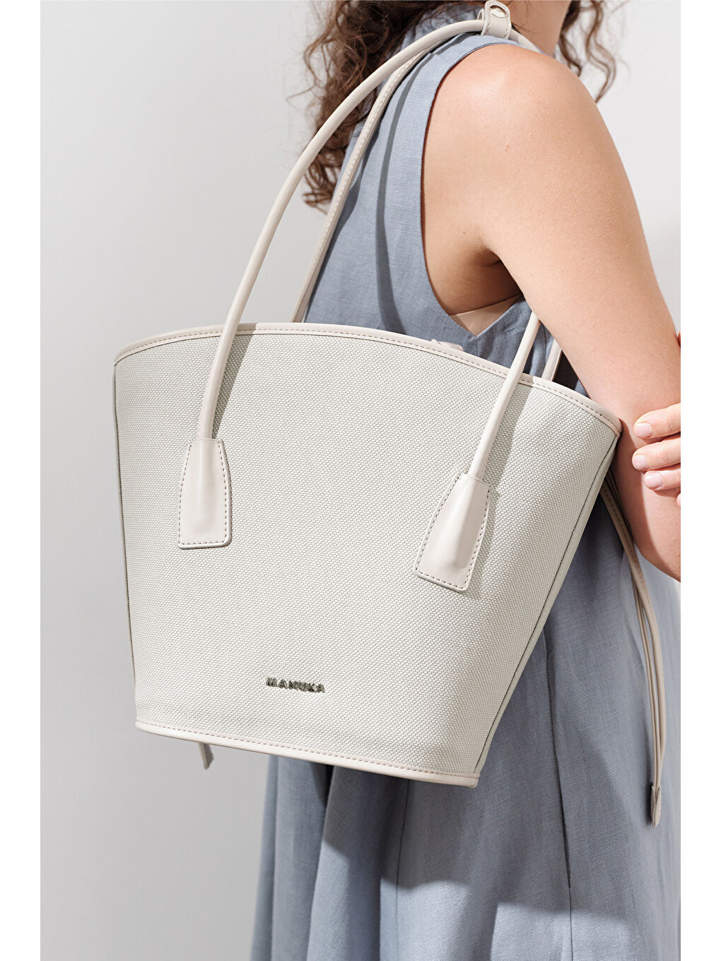 Yeşil Kanvas Kova Çanta Çağla-1