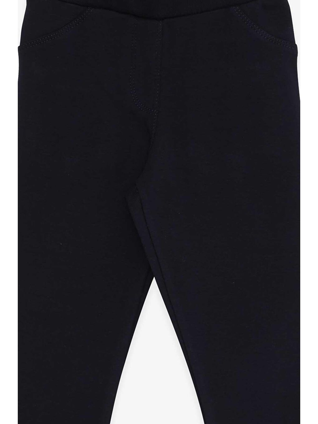 Kız Çocuk Tayt Pantolon Arkası Cepli Lacivert (2-5 Yaş)-1