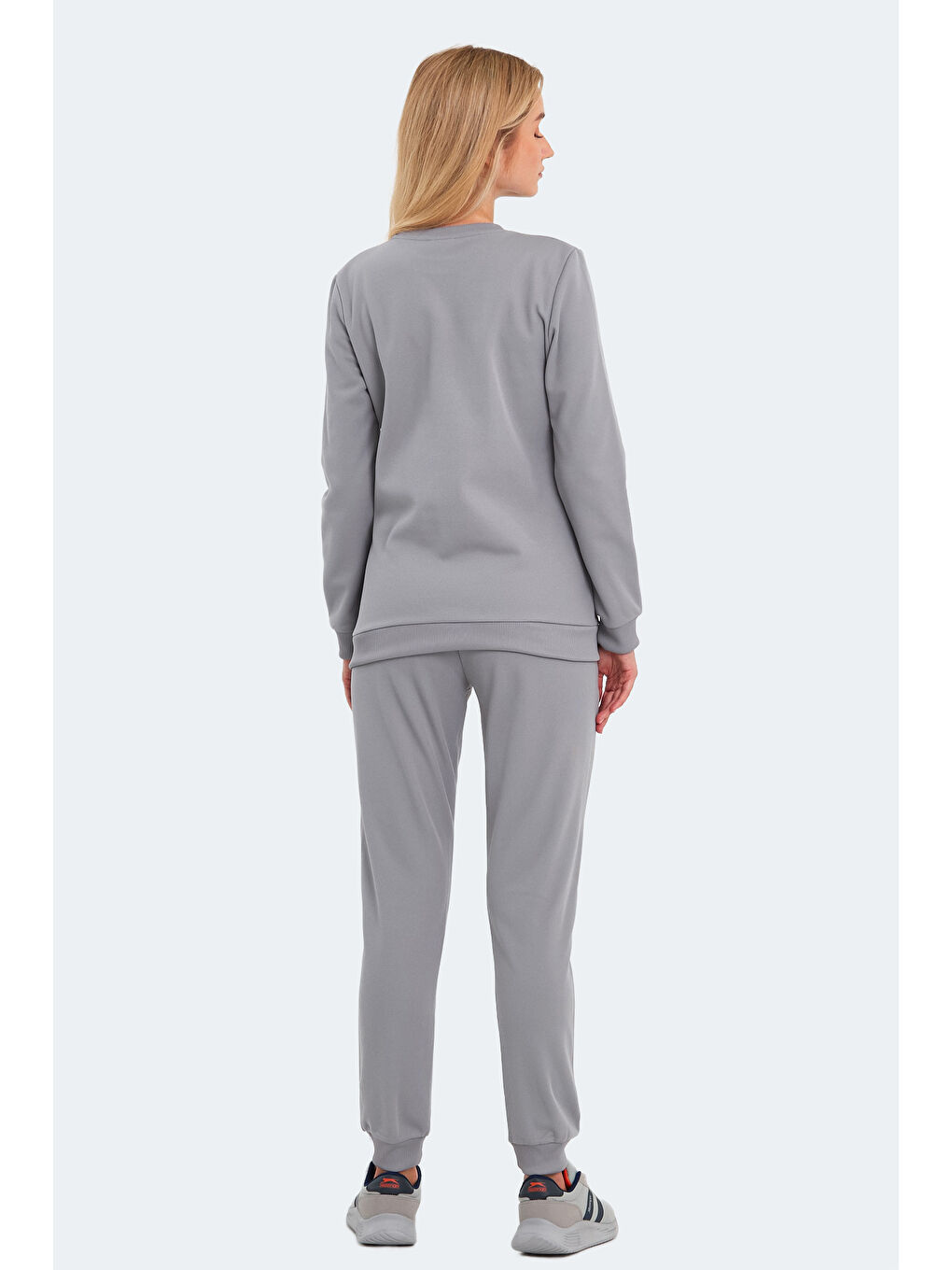 OLINDA Kadın Cepli Gri Eşofman Takımı-1