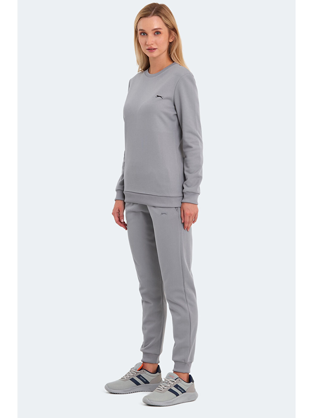 OLINDA Kadın Cepli Gri Eşofman Takımı-2