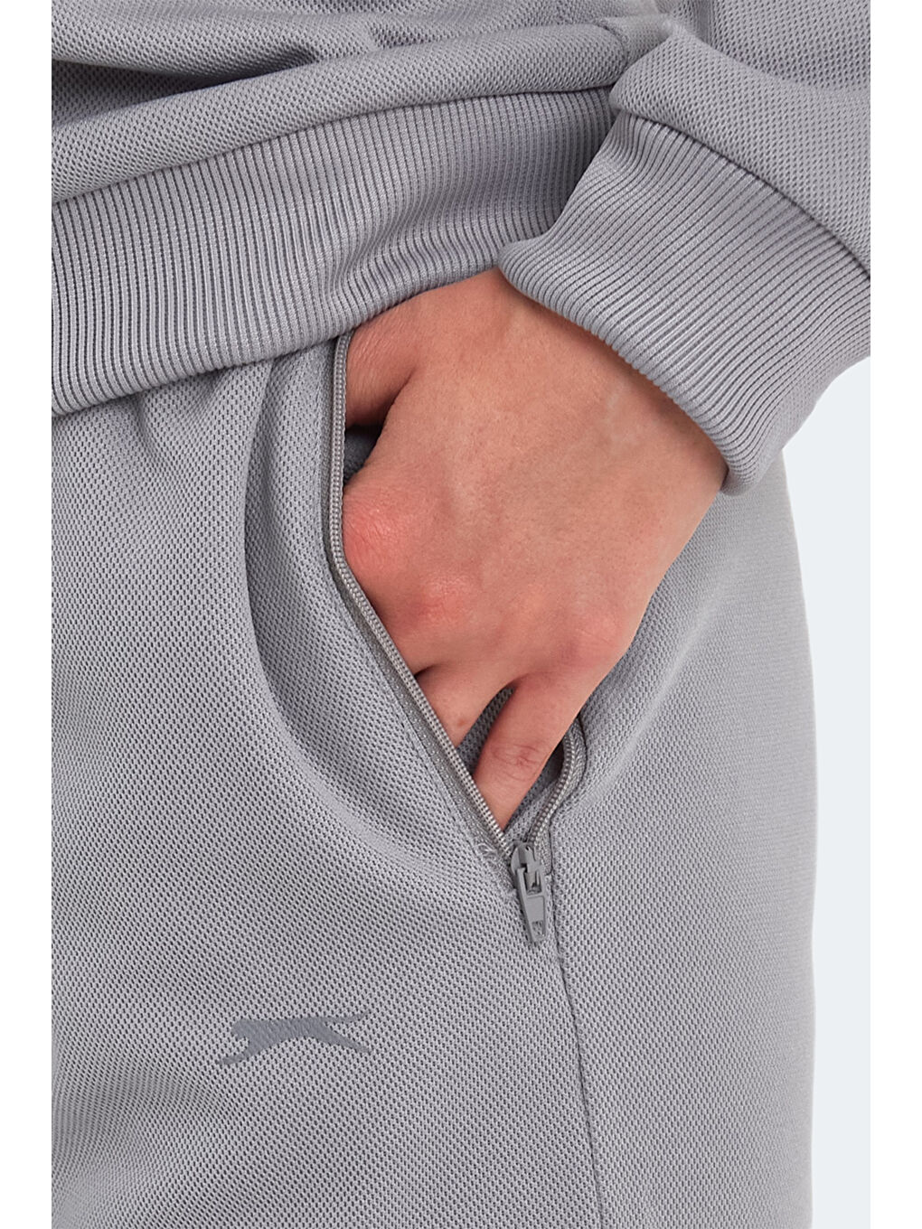 OLINDA Kadın Cepli Gri Eşofman Takımı-5