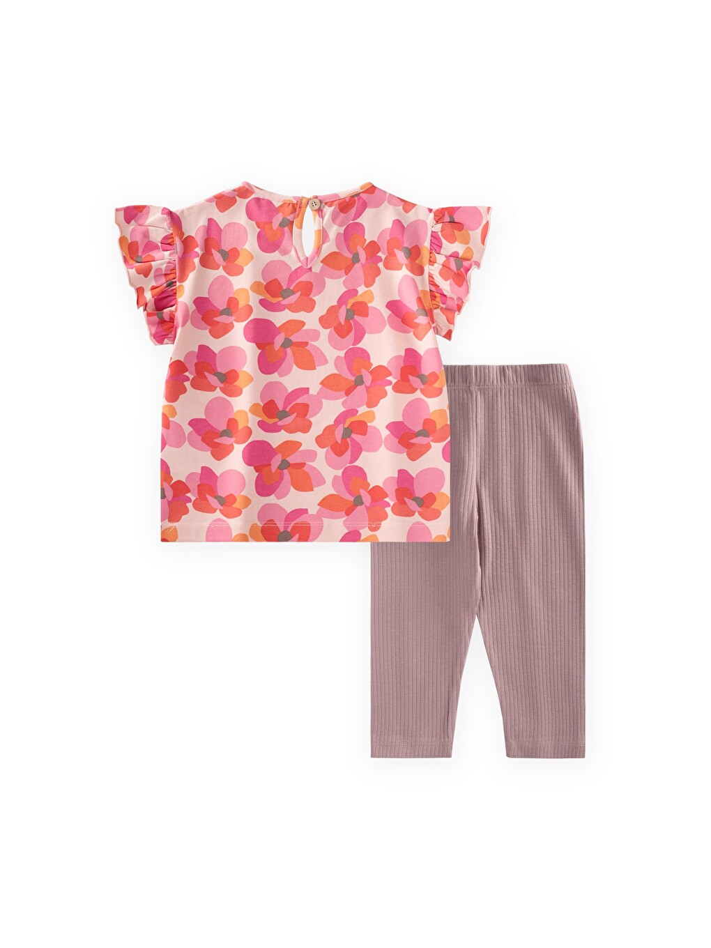 T-shirt Takım 1-8 Yaş Pudra Pembe-1