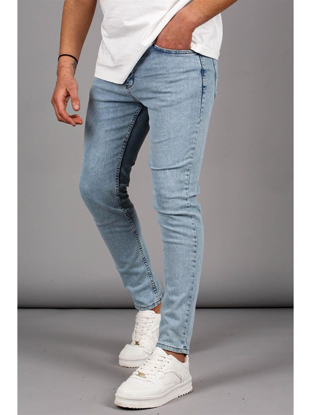 Madmext Mavi Süper Skinny Fit Erkek Jean Pantolon 6340 - 1