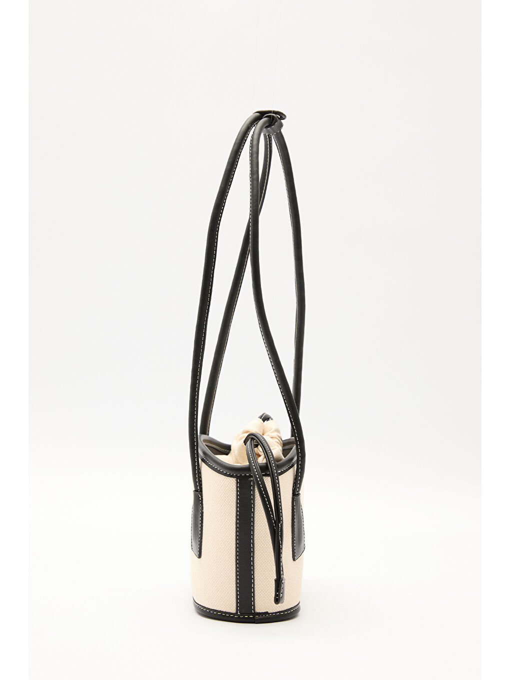 Kanvas Mini Kova Çanta Bej-6